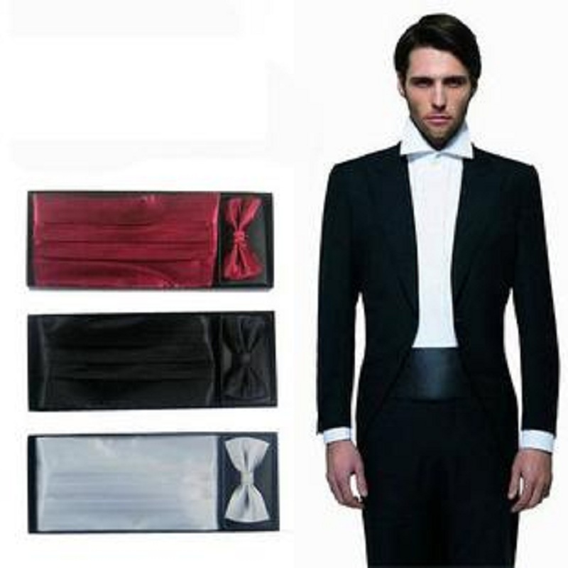 Neck Tie Set Box - Men's Solid Bowtie Neck Tie Set