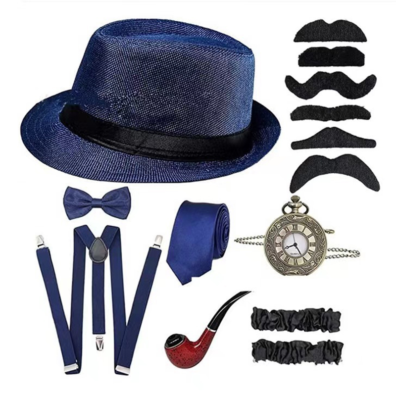 Men'S Accessories In The 1920S - Halloween Cosplay 1920s Men Accessories Set