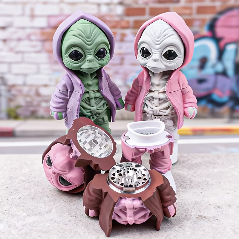 Men Accessories Gift - Funny Alien Herb Grinder Spice Grinder