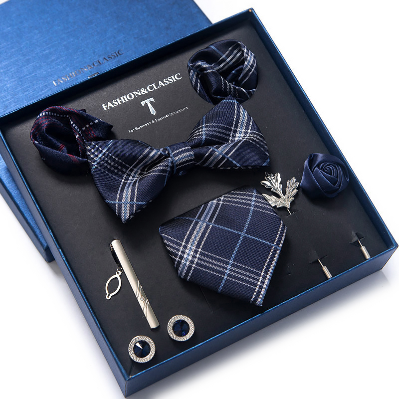 Neck Tie Set Box - Wholesale Classic Wedding Present Tie Pocket