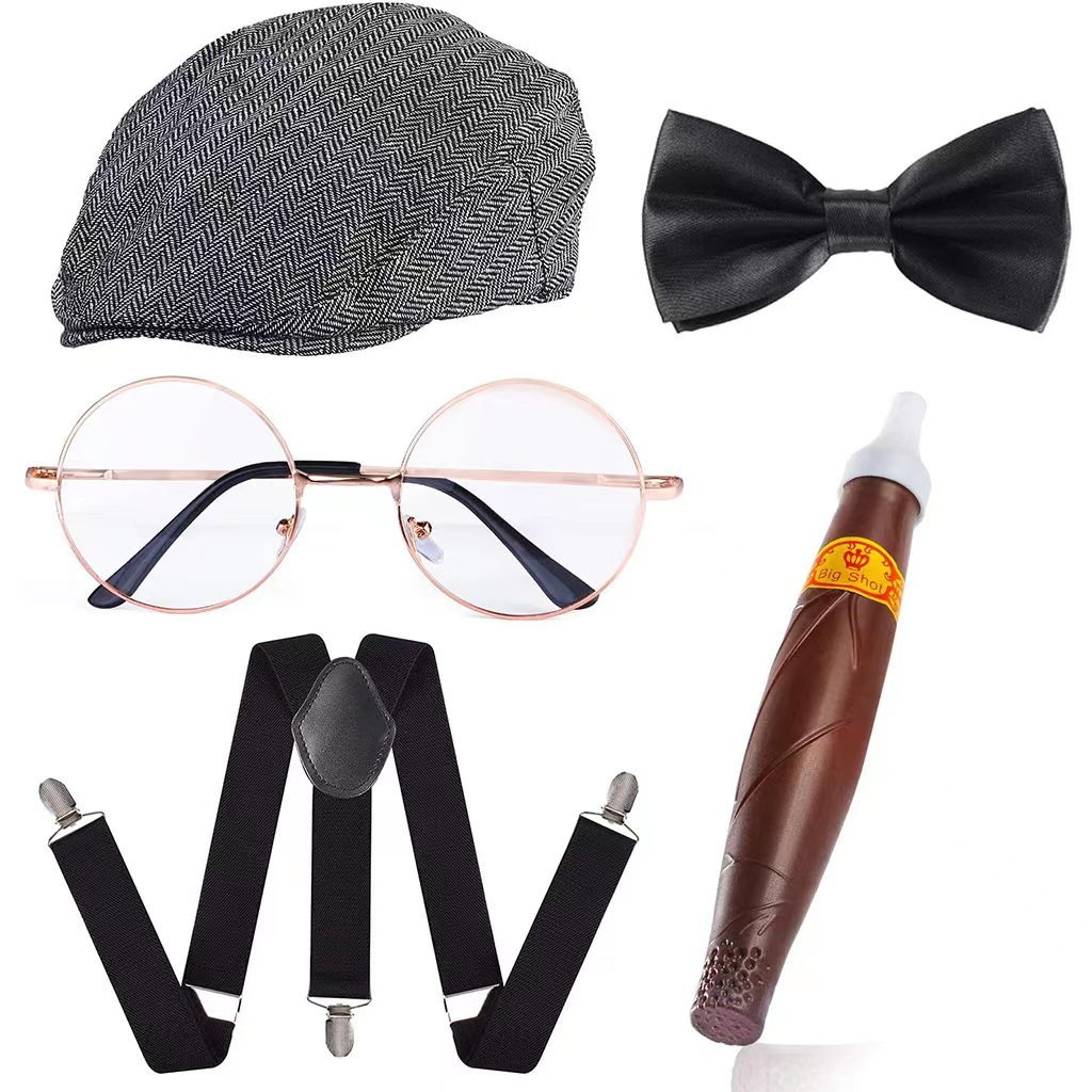 Men'S Accessories In The 1920S - Cosplay Holiday Party Old Man Costume