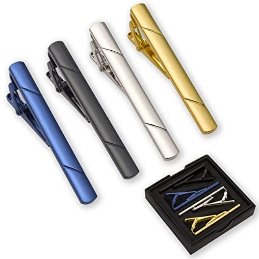 Men Accessories Gift - 4Pcs Tie Clips For Men Tie