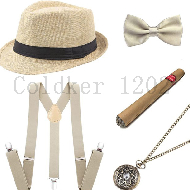 Free Ship Halloween 1920s Mens - Men'S Accessories In The 1920S ulasan dan harga