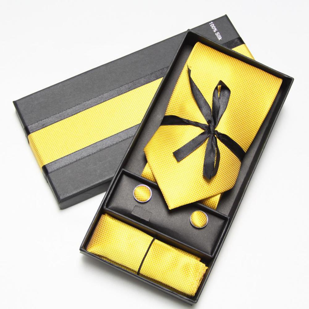 Solid Neck Tie Set Box Cufflin - Neck Tie Set Box ulasan dan harga
