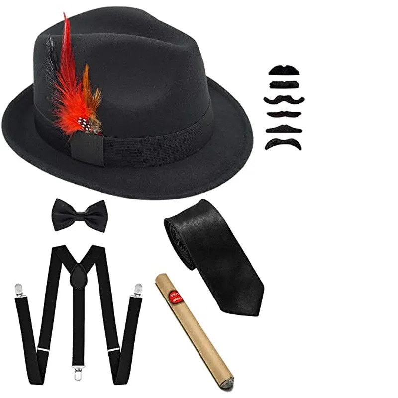 Halloween 20S Cosplay Costumes - Men'S Accessories In The 1920S ulasan dan harga