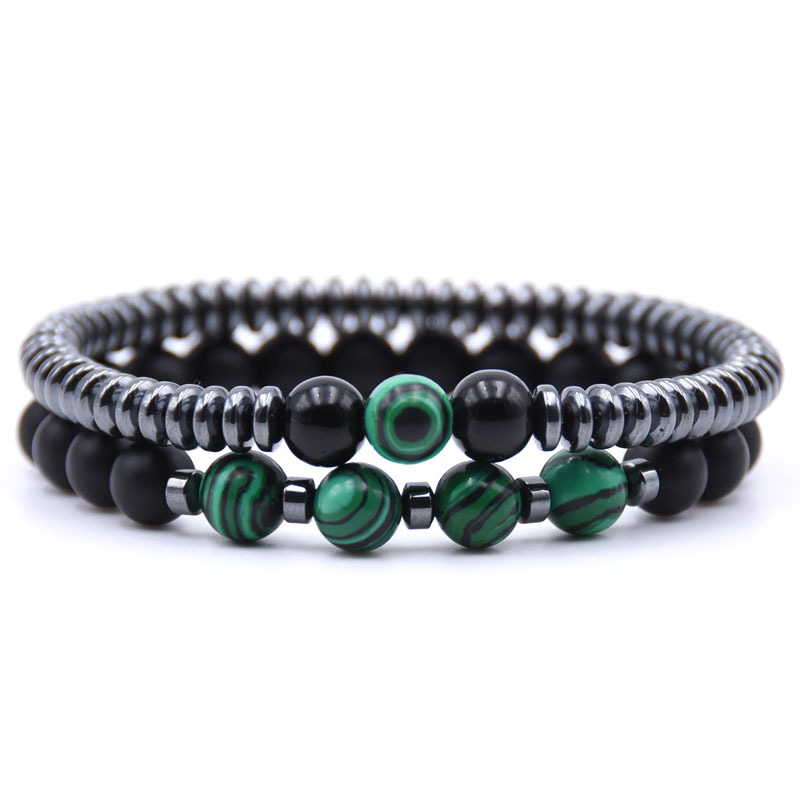 Stylish 2Pcs Men Bracelet Set  - Men'S Yoga Accessories ulasan dan harga