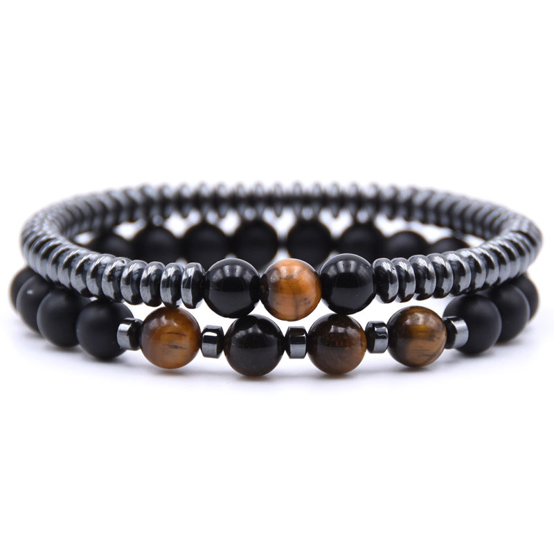 Stylish 2Pcs Men Bracelet Set  - Men'S Yoga Accessories ulasan dan harga