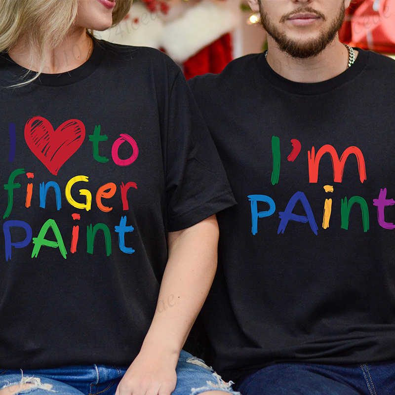 Matching Couple T Shirts I Lov - Men Accessories Aesthetic ulasan dan harga