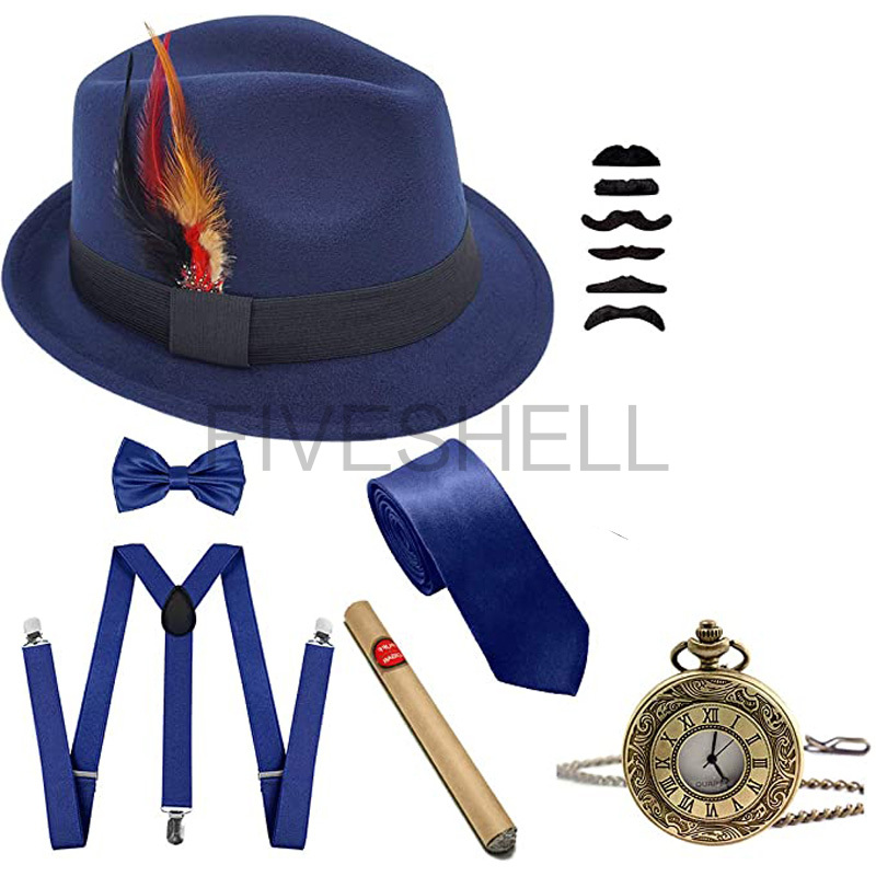 Mens 1920s Gatsby Gangster Cos - Men'S Accessories In The 1920S ulasan dan harga