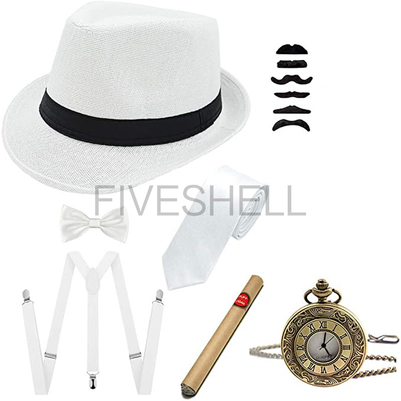 Mens 1920s Gatsby Gangster Cos - Men'S Accessories In The 1920S ulasan dan harga