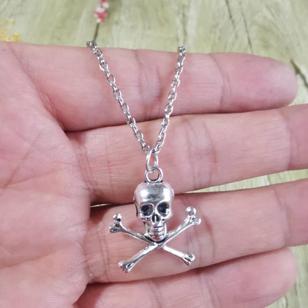 Skull Pendant Necklace for Wom - Men Accessories Aesthetic ulasan dan harga