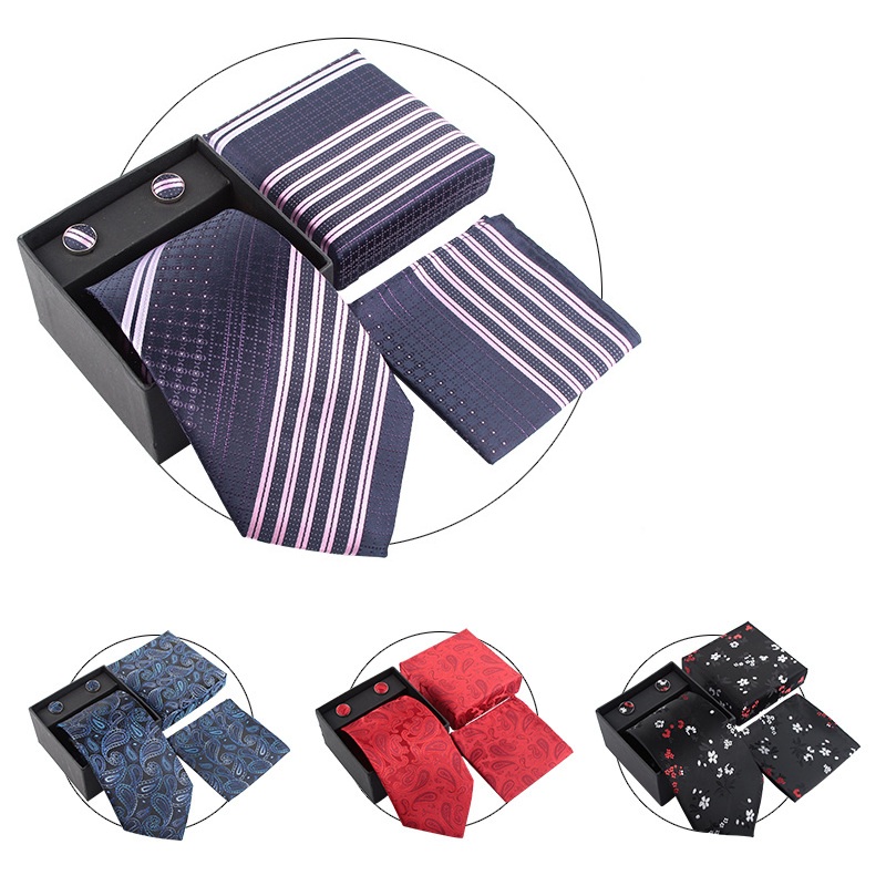 Men Neck Tie Sets Wedding Ties - Neck Tie Set Box ulasan dan harga