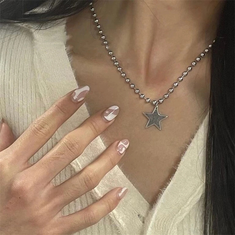Kpop Cool Punk Vintage Star Pe - Men Accessories Aesthetic ulasan dan harga