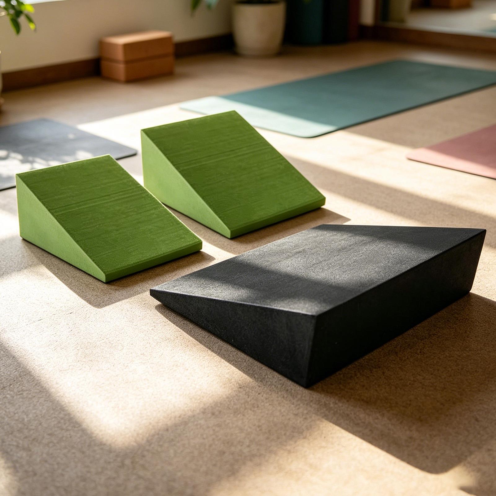 3Pcs Yoga Wedge Blocks EVA Foa - Men'S Yoga Accessories ulasan dan harga