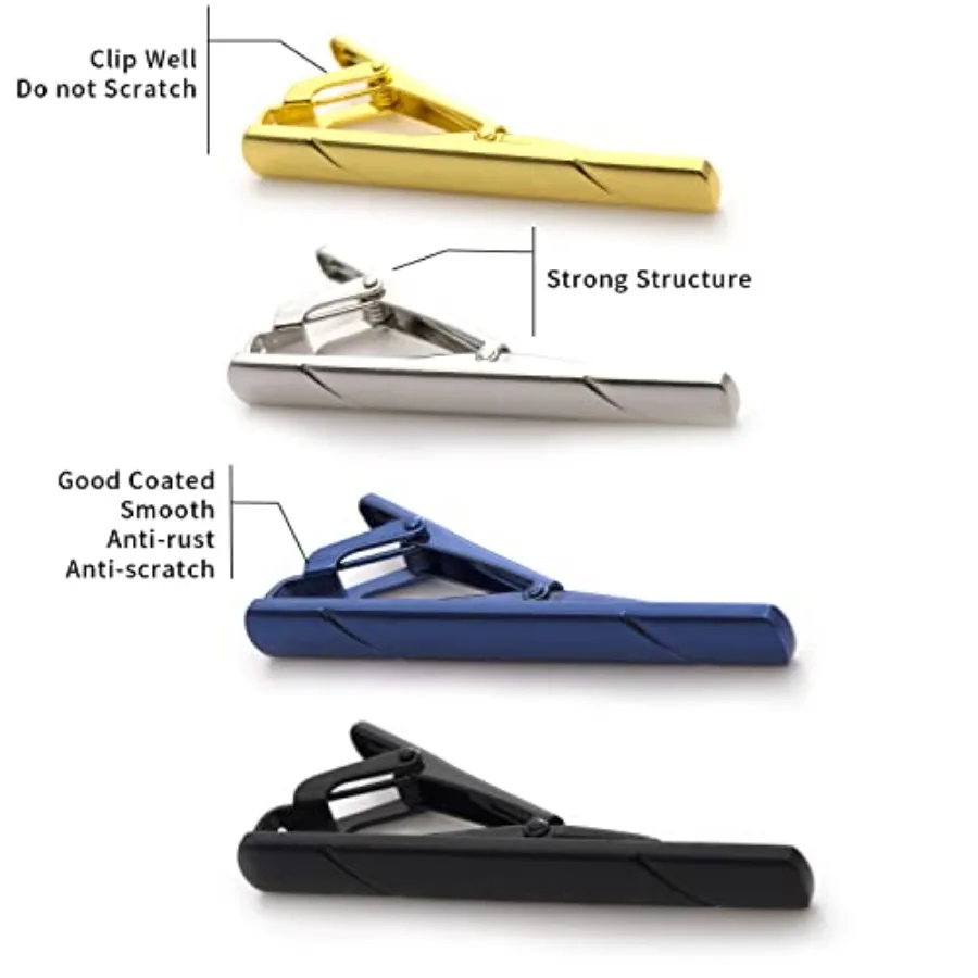 4Pcs Tie Clips For Men Tie Bar - Men Accessories Gift ulasan dan harga