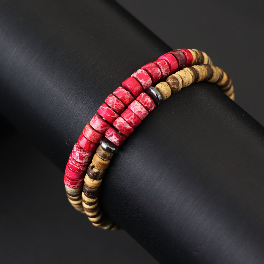 2Pcs Natural Coconut Husk Bead - Men'S Yoga Accessories ulasan dan harga