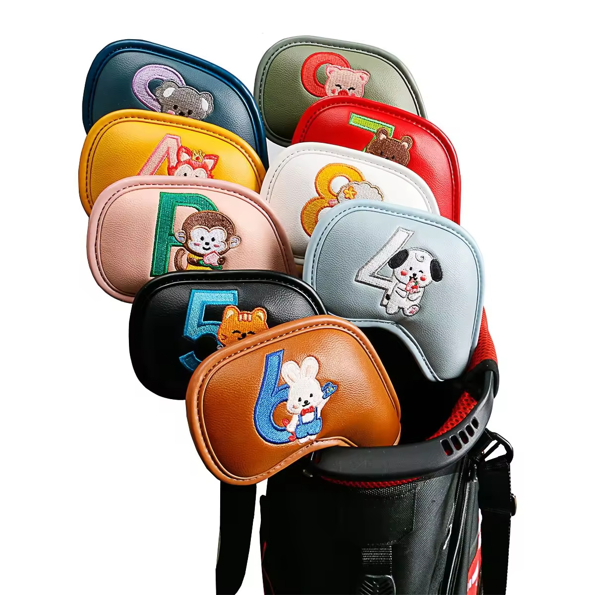 9Pcs Cute Cartoon Animal Golf  - Men Accessories Gift ulasan dan harga