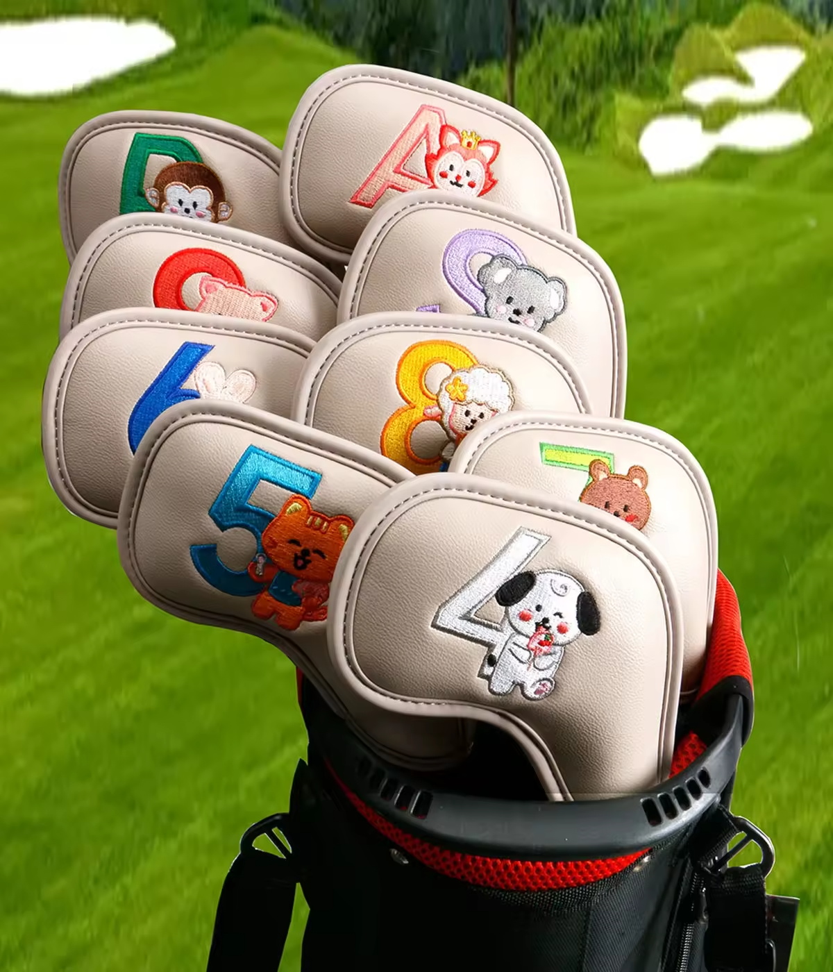 9Pcs Cute Cartoon Animal Golf  - Men Accessories Gift ulasan dan harga
