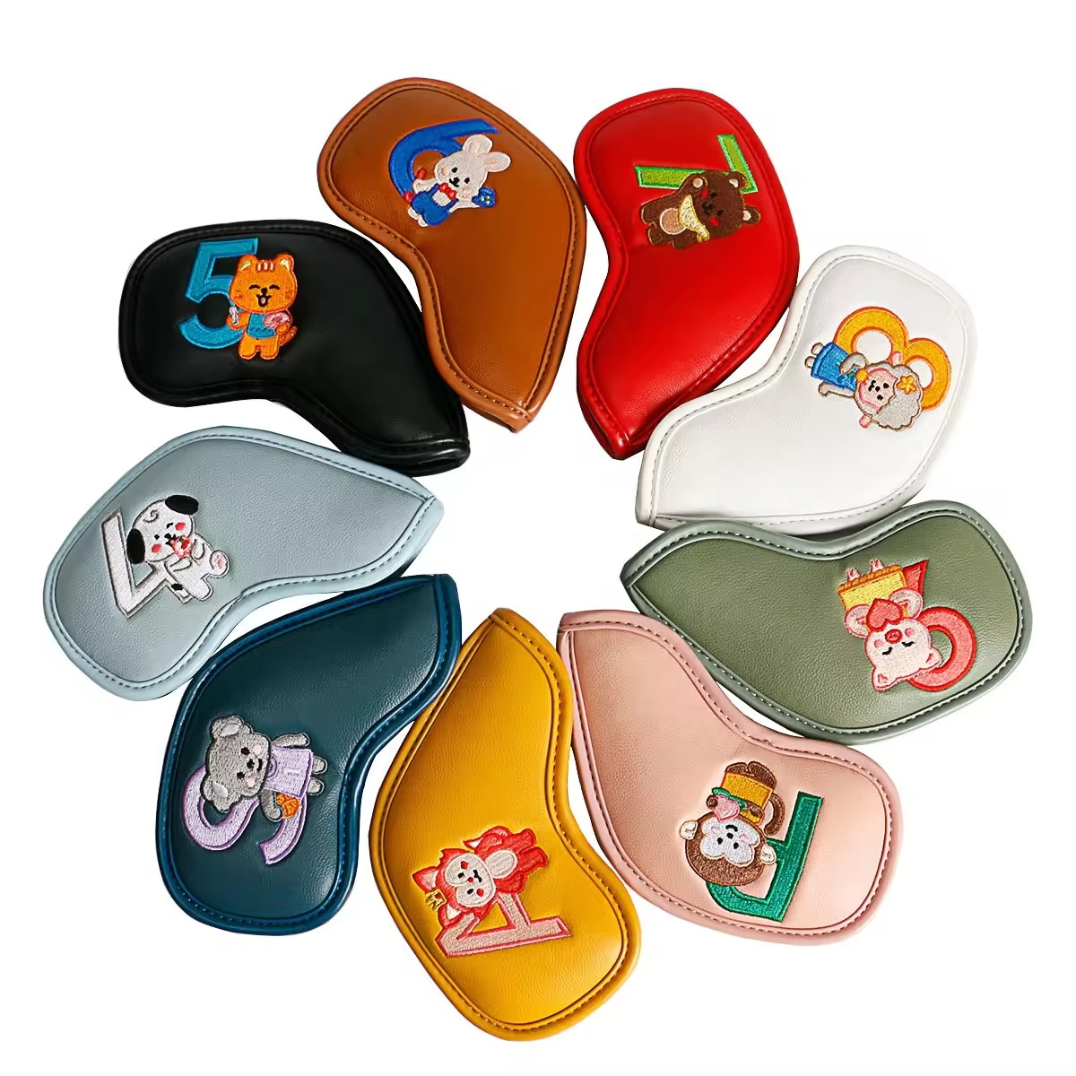 9Pcs Cute Cartoon Animal Golf  - Men Accessories Gift ulasan dan harga