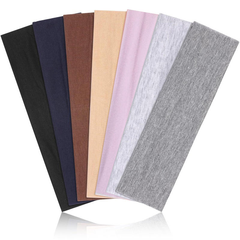 7Pcs Solid Elastic Hair Bands  - Men'S Yoga Accessories ulasan dan harga