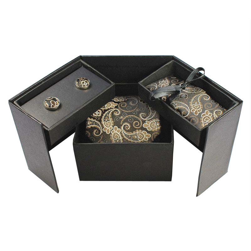 GUSLESON Tie Set Hanky Cufflin - Neck Tie Set Box ulasan dan harga