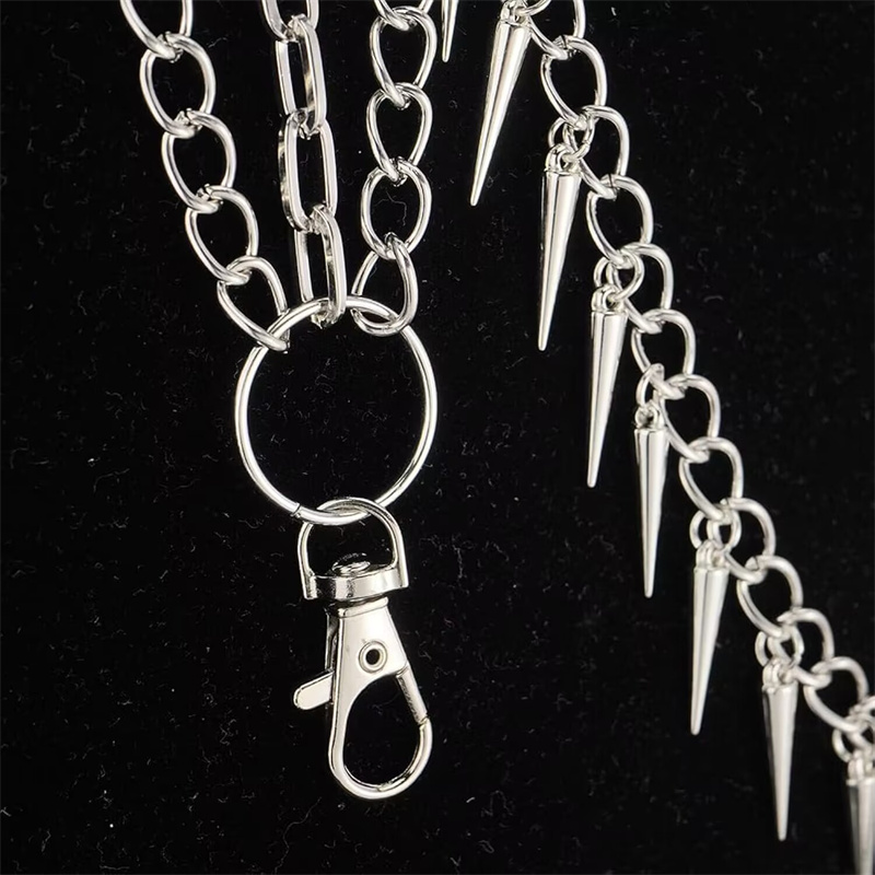 Layer 3 Punk Chain On The Jean - Men Accessories Aesthetic ulasan dan harga